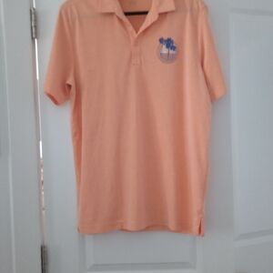 Travis Mathew Orange Polo Shirt